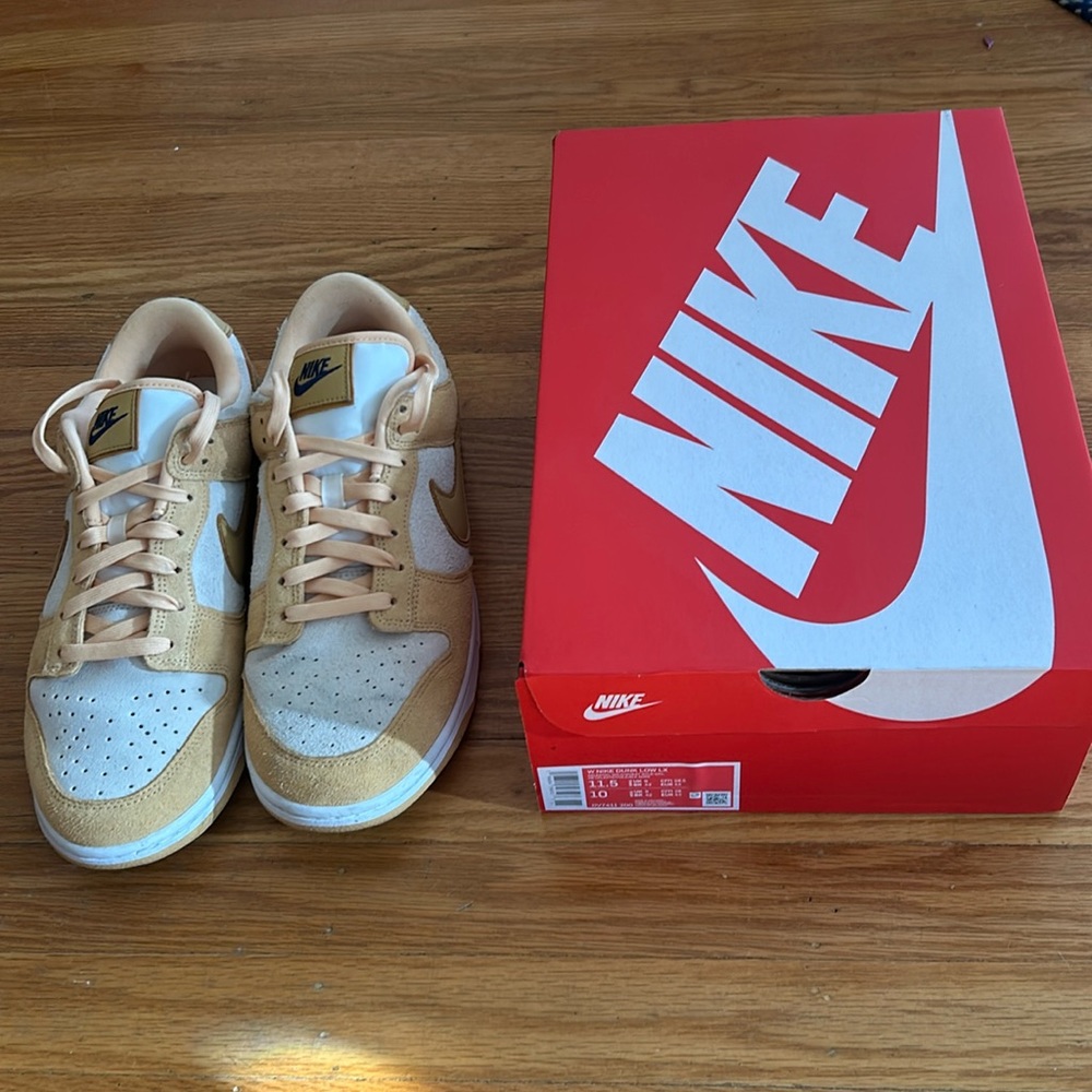 Authentic Nike Dunk Low LX celestial gold wheat women 11.5 men 10